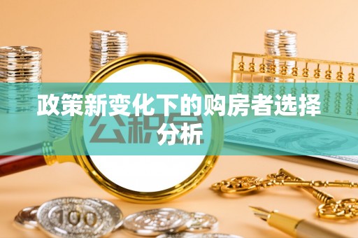 博乐政策新变化下的购房者选择分析